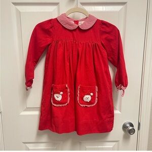 Smockingbird Red Santa Dress